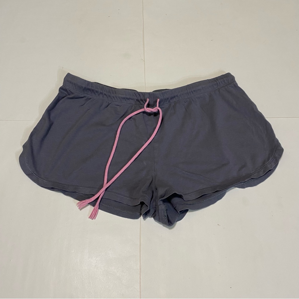 Secret Treasures Pajama Shorts In Gray With Pink Accent
